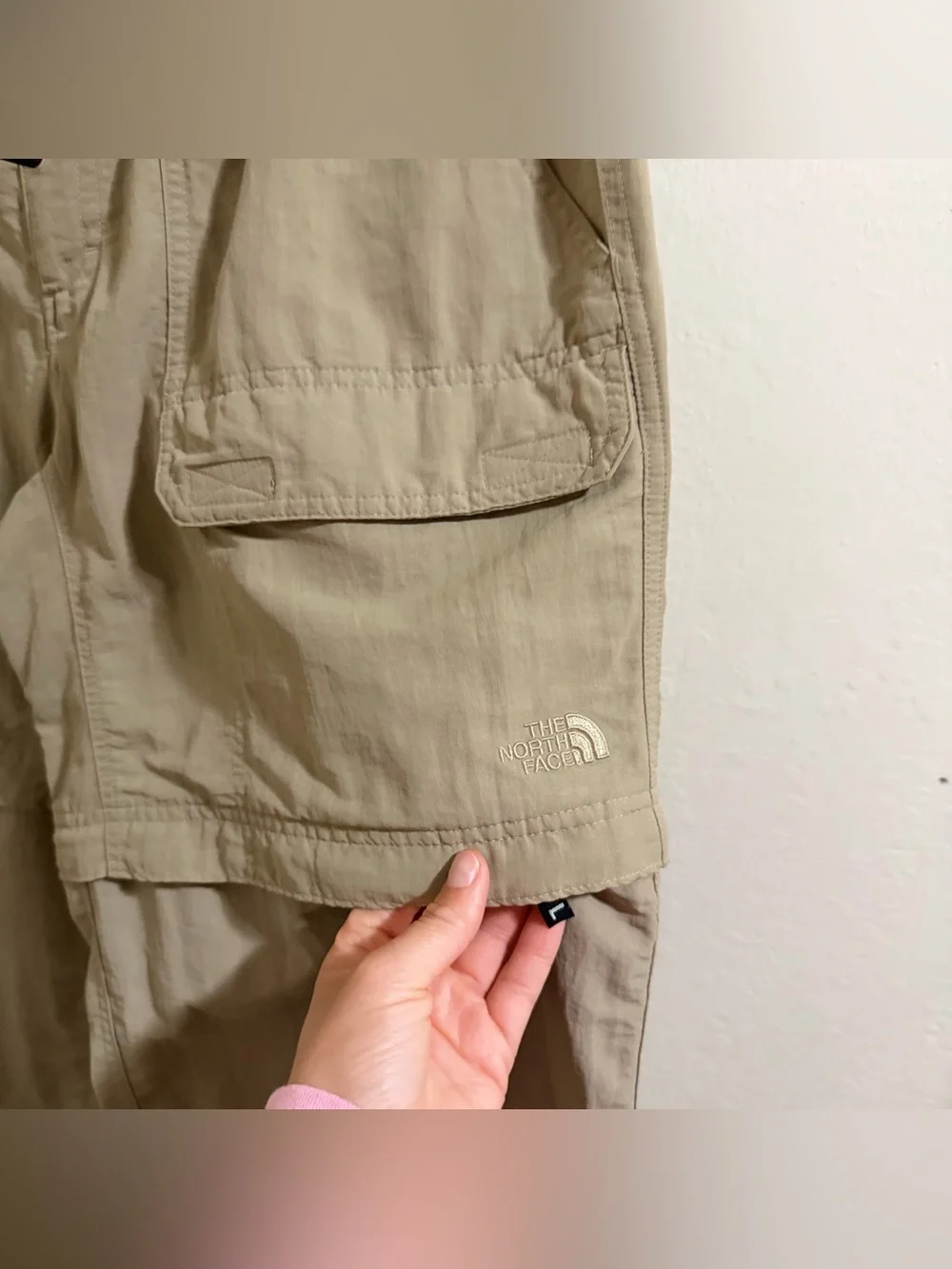 The North Face Convertible Hiking Pants Men's L Tan/Beige Cargo Trail outdoor